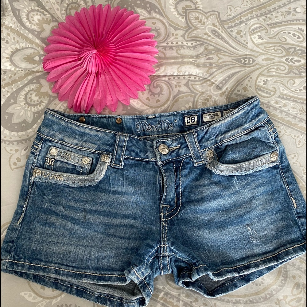 Miss Me JW4288H13 Short Denum Shorts, Size 28